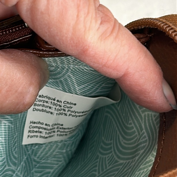 THE SAC BROWN LEATHER WALLET WITH GILD ACCENTS CLUTCH - Picture 9 of 16